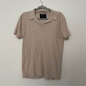 hollister knit polo top